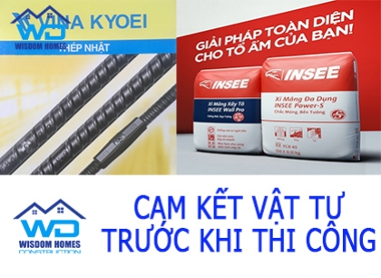 Cam kết vật tư trước khi thi công